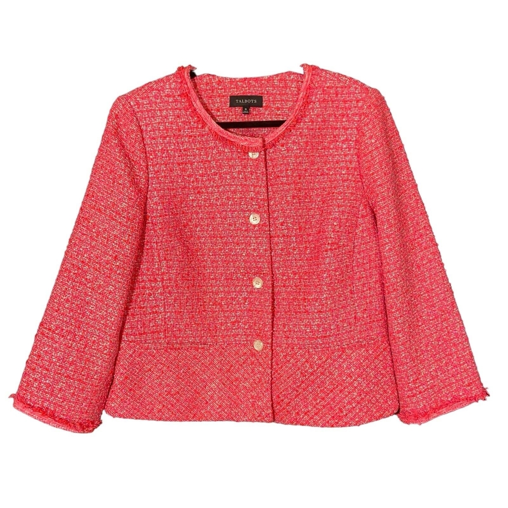 NWT Talbots Boucle Tweed Blazer